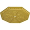 Ekena Millwork Spring Octagonal Ceiling Medallion (Canopies up to 3"), 29 1/8"OD x 2 1/4"ID x 1 1/8"P, Rich Gold CM30SPRGS - alternate 4